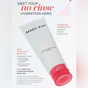 Mary Kay  No Rinse Hydrating Cream Mask New